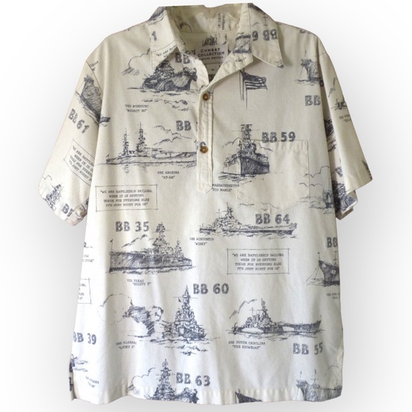 *4-4-20* Combat Collection Men's Battleship Shirt M - Picture 5 of 7